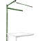 Portique av. contrefort, table d'extension STANDARD table travail/établi UNIVERSAL/PROFI, 1250 mm, vert réséda