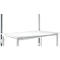 Portique, bas, Poste de travail modulaire STANDARD table de travail/établi UNIVERSAL/PROFI, alu argent