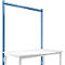 Portique Manuflex, pour postes de travail modulaire Universal/Profi Standard, pour largeur de table de 1500 mm, bleu brillant