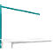 Portique p. table d'extension STANDARD syst. table travail/établi UNIVERSAL/PROFI, 2000 mm, turquoise
