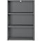 Porto archiefplank, 2 legborden, 3 OH, B 800 x D 400 x H 1200 mm, grafiet
