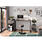 Porto archiefplank, 4 legborden, 5 OH, B 450 x D 400 x H 1970 mm, grafiet