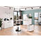 Porto bureau, elektrisch in hoogte verstelbaar, T-poot, B 1600 x D 800 x H 720-1200 mm, wit/wit + memory USB-paneel
