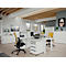 Porto bureau, mechanisch in hoogte verstelbaar, C-poot, B 1400 x D 800 x H 680-910 mm, wit/wit