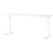 Porto bureau, mechanisch in hoogte verstelbaar, C-poot, B 1600 x D 800 x H 680-910 mm, wit/wit