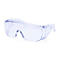 Lunettes de protection transparentes. Protection de la vue en plastique transparent. Protection latérale, marquage CE.