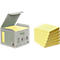Post-it® Haftnotizen, Recycling-Papier, 76 mm x 76 mm, 6 x 100 Blatt, gelb
