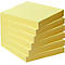Post-it® Haftnotizen, Recycling-Papier, 76 mm x 76 mm, 6 x 100 Blatt, gelb