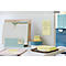 POST-IT Haftnotizen Super Sticky Notes 622-12SSCY, 51 x 51 mm, wiederablösbar, cellophanfrei verpackt, kanariengelb, 12 x 90 Blatt
