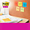 Schreibtisch mit Notizen: Geometrie, Spanisch, Biologie, Soziologie, Französisch, Notizbuch und Post-it Zettel.