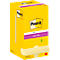 Post-It® Haftnotizen Super Sticky Notes, gelb, 76 x 76 mm, 90 Blatt/Block, 12 Blöcke, in Kartonverpackung