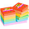 POST-IT Haftnotizen Super Sticky Notes Playful 622-12SS-PLAY, 51 x 51 mm, farbig, 12 x 90 Blatt