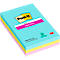 Post-it® Haftnotizen Super Sticky XL Notes Cosmic, 101 x 152 mm, farbig & liniert, 3 Blöcke á 90 Blatt
