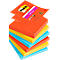 Post-it Haftnotizen Super Sticky Z-Notes Playful R330-6SS-PLAY, 6 x 90 Blatt, farbsortiert