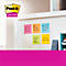 Post-it-Notizen auf weißem Hintergrund. Verschiedenfarbige Zettel mit Notizen, u.a. "Update Benefits Pocket" und "8:00 AM Team Mtg".