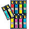 Bloc-notes Post-it multicolores dans des emballages transparents. Le logo Post-it est visible.