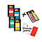 Post-it® Index I680-P6 Haftstreifen, farbsortiert, 25,4 x 43,2, 4 x 50 Stück + gratis Indexpfeile