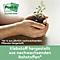 Mains tenant une petite plante, texte : Post-it notes recyclées, adhésif fabriqué à partir de ressources renouvelables.