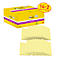 Bloc-notes Post-it jaunes, paquet de 14+2 gratuits. Inscription : Super Sticky.