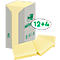 Post-it® Recycling Notes 654-1T, L 76 x H 76 mm, 100 % papier recyclé, jaune, 16 blocs de 100 feuilles