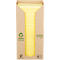 Post-it® Recycling Notes 654-1T, L 76 x H 76 mm, 100 % papier recyclé, jaune, 16 blocs de 100 feuilles
