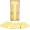 Post-it® Recycling Notes 654-1T, L 76 x H 76 mm, 100 % papier recyclé, jaune, 16 blocs de 100 feuilles