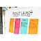 Whiteboard met “PRODUCT LAUNCH”. Daaronder gekleurde post-its met taken en namen.