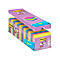 Post-it notitieblok met gekleurde vellen. De verpakking heeft een lichtpaarse tint met Post-it logo en 3x gratis notitie.