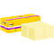 Post-it® Super Sticky Notes 654SSCYP1, B 76 x H 76 mm, 100 % Recycling-Papier, gelb, 24 Blöcke á 90 Blatt