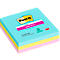 Post-it® Super Sticky Notes 675-S3M Miami, 101 x 101 mm, 3 x 70 Blatt, liniert, bunt