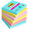 Post-It Super Sticky Notes, Cosmic Collection, 76 mm x 76 mm, 90 vellen, 8 pads + 4 gratis/verpakking, diverse kleuren 