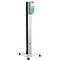 Poste d'hygiène mobile Manuflex Proficlean S, modulaire, L 400 x P 400 x H 1295 mm, acier, gris clair RAL 7035