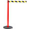 Poste de cinta RS-GUIDESYSTEMS® GLA 28, rojo, cinta negro/amarillo