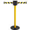 Poste de cinta RS-Guidesystems GLAD 28 amarillo, 2 cintas color amarillo/negro