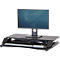 Poste de travail assis/debout Fellowes Corsivo, jusqu'à 17 kg, L 615 x P 800 x H 110 mm, noir