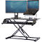 Poste de travail assis/debout Fellowes Corsivo, jusqu'à 17 kg, L 615 x P 800 x H 110 mm, noir