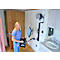 Poste de travail debout-assis Ergotron LX 45-247-026, montage mural, pour 1 écran jusqu'à 32', avec tablette pour clavier &amp; support pour unité centrale de taille moyenne, réglable en hauteur, inclinable, pivotant &amp; inclinable, aluminium