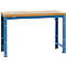 Poste de travail modulaire Profi Standard Manuflex, plateau de table en multiplex l. 1500 x P 700, bleu brillant