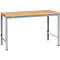 Poste de travail modulaire UNIVERSAL Spezial Manuflex, 1500 x 1000 mm, multiplex nature, argenté
