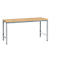 Poste de travail modulaire UNIVERSAL Spezial Manuflex, 1750 x 1000 mm, multiplex nature, argenté