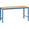 Poste de travail modulaire UNIVERSAL Spezial Manuflex, 1750 x 1000 mm, multiplex nature, bleu brillant