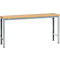 Poste de travail modulaire UNIVERSAL Spezial Manuflex, 1750 x 800 mm, multiplex nature, argenté