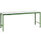Poste de travail modulaire UNIVERSAL Spezial Manuflex, 2000 x 1000 mm, mélaminé gris clair, vert réséda