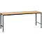 Poste de travail modulaire UNIVERSAL Spezial Manuflex, 2000 x 1000 mm, multiplex nature, anthracite