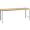 Poste de travail modulaire UNIVERSAL Spezial Manuflex, 2000 x 1000 mm, multiplex nature, argenté