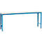 Poste de travail modulaire UNIVERSAL Spezial Manuflex, 2000 x 800 mm, mélaminé gris clair, bleu clair