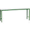 Poste de travail modulaire UNIVERSAL Spezial Manuflex, 2000 x 800 mm, mélaminé gris clair, vert réséda