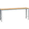 Poste de travail modulaire UNIVERSAL Spezial Manuflex, 2000 x 800 mm, multiplex nature, argenté