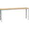 Poste de travail modulaire UNIVERSAL Spezial Manuflex, 2000 x 800 mm, multiplex nature, gris clair