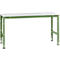 Poste de travail modulaire UNIVERSAL Standard Manuflex, plateau en plastique, 1750 x 800, vert réséda